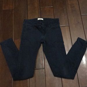 Hollister size 1 navy jeggings w25/L31